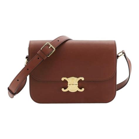 brown celine triomphe bag|Celine triomphe bag sale.